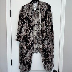 🆕 New w/ Tag Floral Metallic Kimono Cardigan-One Size
